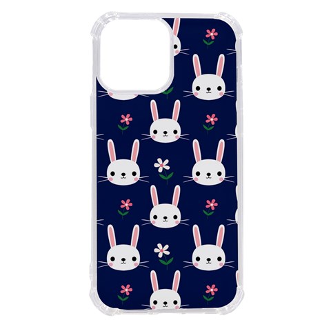 Cute Bunny Pattern, Easter, Koteto iPhone 13 Pro Max TPU UV Print Case from ArtsNow.com Front