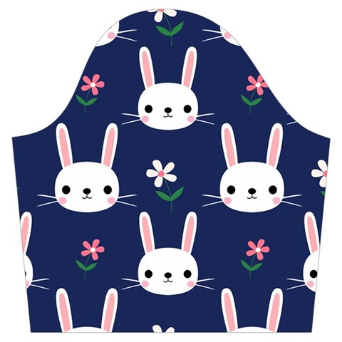 Cute Bunny Pattern, Easter, Koteto Trumpet Sleeve Cropped Top from ArtsNow.com Sleeve Left