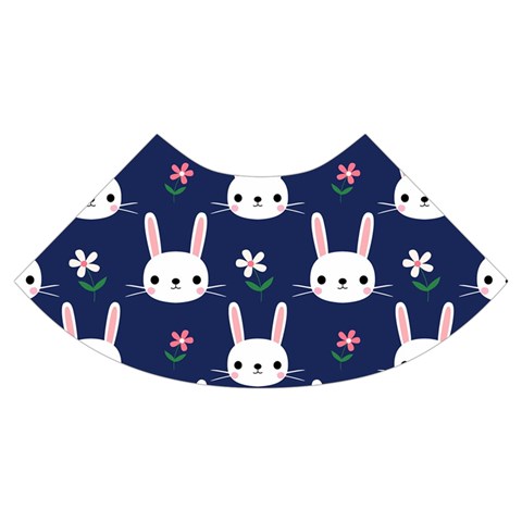 Cute Bunny Pattern, Easter, Koteto Trumpet Sleeve Cropped Top from ArtsNow.com Cuff Right