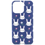 Cute Bunny Pattern, Easter, Koteto iPhone 15 Pro Max Black UV Print PC Hardshell Case