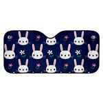 Cute Bunny Pattern, Easter, Koteto Car Windshield Sunshade