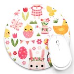 Cute Easter Bunny, Koteto, Animal, Baby Round Mousepad