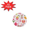 Cute Easter Bunny, Koteto, Animal, Baby 1  Mini Buttons (10 pack) 