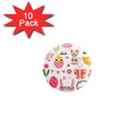 Cute Easter Bunny, Koteto, Animal, Baby 1  Mini Magnet (10 pack) 