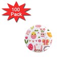 Cute Easter Bunny, Koteto, Animal, Baby 1  Mini Magnets (100 pack) 