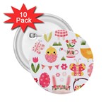 Cute Easter Bunny, Koteto, Animal, Baby 2.25  Buttons (10 pack) 