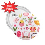 Cute Easter Bunny, Koteto, Animal, Baby 2.25  Buttons (100 pack) 