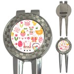 Cute Easter Bunny, Koteto, Animal, Baby 3-in-1 Golf Divots