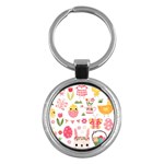 Cute Easter Bunny, Koteto, Animal, Baby Key Chain (Round)