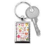 Cute Easter Bunny, Koteto, Animal, Baby Key Chain (Rectangle)