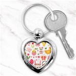 Cute Easter Bunny, Koteto, Animal, Baby Key Chain (Heart)