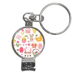 Cute Easter Bunny, Koteto, Animal, Baby Nail Clippers Key Chain