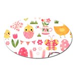 Cute Easter Bunny, Koteto, Animal, Baby Oval Magnet