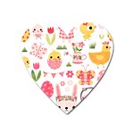 Cute Easter Bunny, Koteto, Animal, Baby Heart Magnet