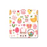 Cute Easter Bunny, Koteto, Animal, Baby Square Magnet