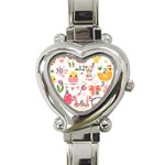 Cute Easter Bunny, Koteto, Animal, Baby Heart Italian Charm Watch