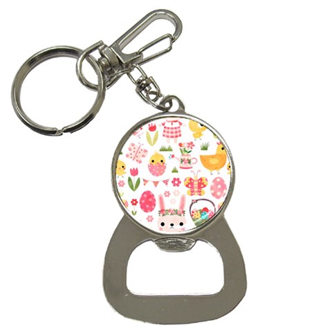 Cute Easter Bunny, Koteto, Animal, Baby Bottle Opener Key Chain from ArtsNow.com Front