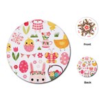 Cute Easter Bunny, Koteto, Animal, Baby Playing Cards Single Design (Round)