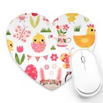 Cute Easter Bunny, Koteto, Animal, Baby Heart Mousepad