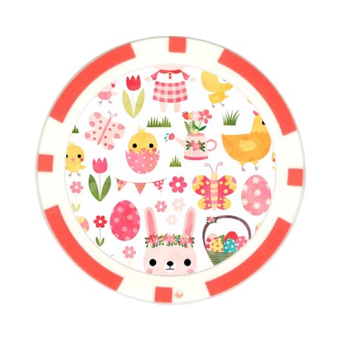 Cute Easter Bunny, Koteto, Animal, Baby Poker Chip Card Guard from ArtsNow.com Front