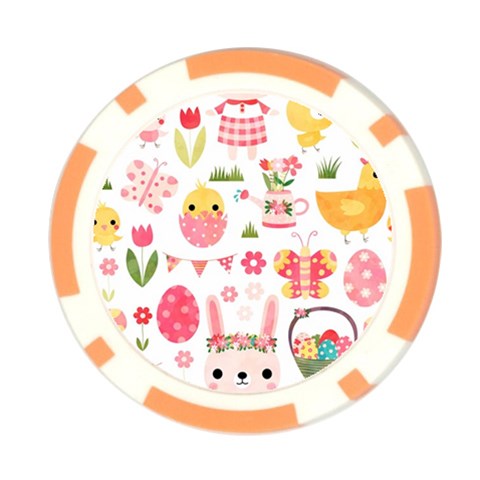 Cute Easter Bunny, Koteto, Animal, Baby Poker Chip Card Guard from ArtsNow.com Front