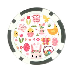 Cute Easter Bunny, Koteto, Animal, Baby Poker Chip Card Guard from ArtsNow.com Front