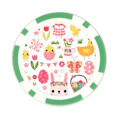 Cute Easter Bunny, Koteto, Animal, Baby Poker Chip Card Guard from ArtsNow.com Front