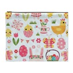 Cute Easter Bunny, Koteto, Animal, Baby Cosmetic Bag (XL)