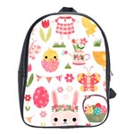 Cute Easter Bunny, Koteto, Animal, Baby School Bag (Large)