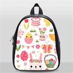 Cute Easter Bunny, Koteto, Animal, Baby School Bag (Small)