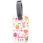 Cute Easter Bunny, Koteto, Animal, Baby Luggage Tag (one side)