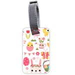 Cute Easter Bunny, Koteto, Animal, Baby Luggage Tag (two sides)