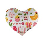 Cute Easter Bunny, Koteto, Animal, Baby Standard 16  Premium Flano Heart Shape Cushions