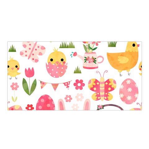 Cute Easter Bunny, Koteto, Animal, Baby Satin Shawl 45  x 80  from ArtsNow.com Front