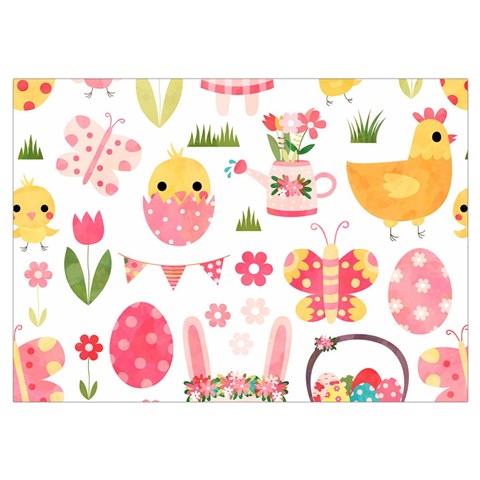 Cute Easter Bunny, Koteto, Animal, Baby Wristlet Pouch Bag (Small) from ArtsNow.com Belt Loop