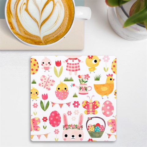 Cute Easter Bunny, Koteto, Animal, Baby UV Print Square Tile Coaster  from ArtsNow.com Front