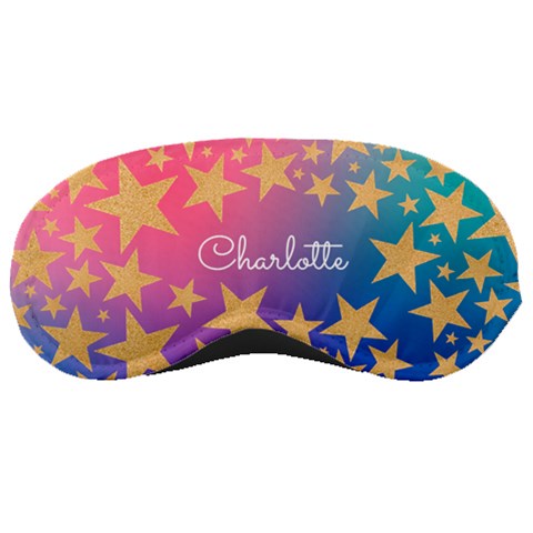 Personalized Name Any Text Star Sleep Mask Sleep Mask from ArtsNow.com Front