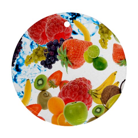 Fruits, Drip, Fruit, Paint, Spring Ornament (Round) from ArtsNow.com Front