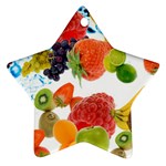 Fruits, Drip, Fruit, Paint, Spring Ornament (Star)