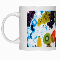 Fruits, Drip, Fruit, Paint, Spring White Mug from ArtsNow.com Left