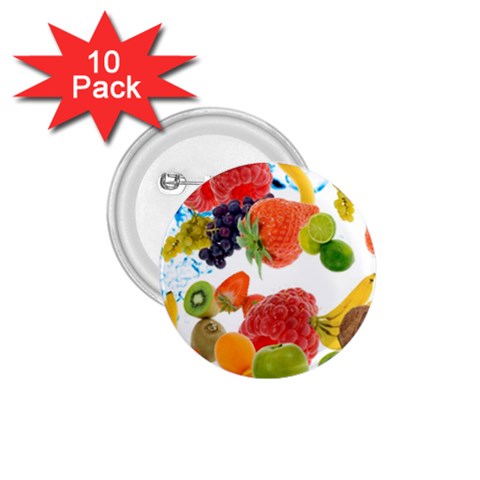 Fruits, Drip, Fruit, Paint, Spring 1.75  Buttons (10 pack) from ArtsNow.com Front