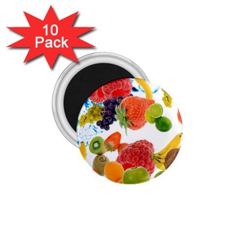 Fruits, Drip, Fruit, Paint, Spring 1.75  Magnets (10 pack)  from ArtsNow.com Front