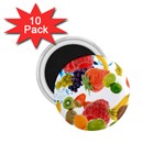 Fruits, Drip, Fruit, Paint, Spring 1.75  Magnets (10 pack) 