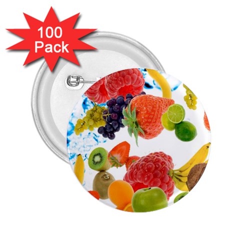 Fruits, Drip, Fruit, Paint, Spring 2.25  Buttons (100 pack)  from ArtsNow.com Front