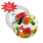 Fruits, Drip, Fruit, Paint, Spring 2.25  Buttons (100 pack) 