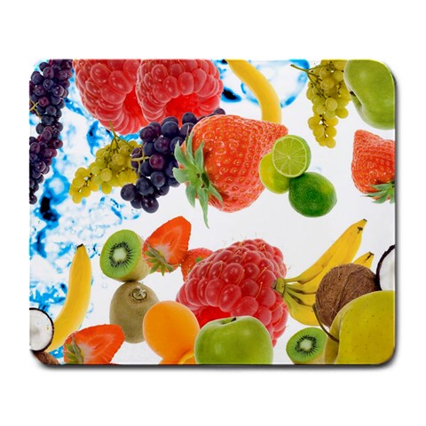 Fruits, Drip, Fruit, Paint, Spring Large Mousepad from ArtsNow.com Front