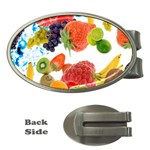 Fruits, Drip, Fruit, Paint, Spring Money Clips (Oval) 