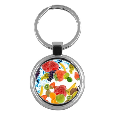 Fruits, Drip, Fruit, Paint, Spring Key Chain (Round) from ArtsNow.com Front