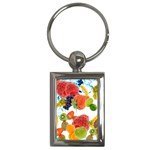 Fruits, Drip, Fruit, Paint, Spring Key Chain (Rectangle)