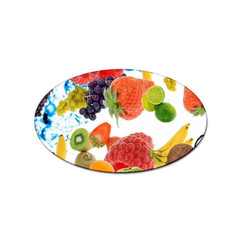 Fruits, Drip, Fruit, Paint, Spring Sticker (Oval) from ArtsNow.com Front